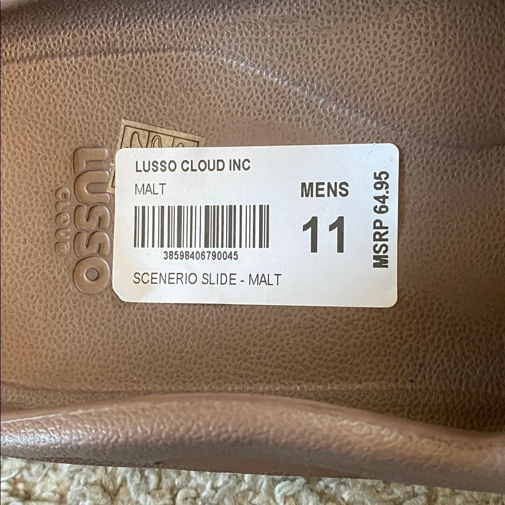 Lusso Cloud brown rubber sandals men’s size various